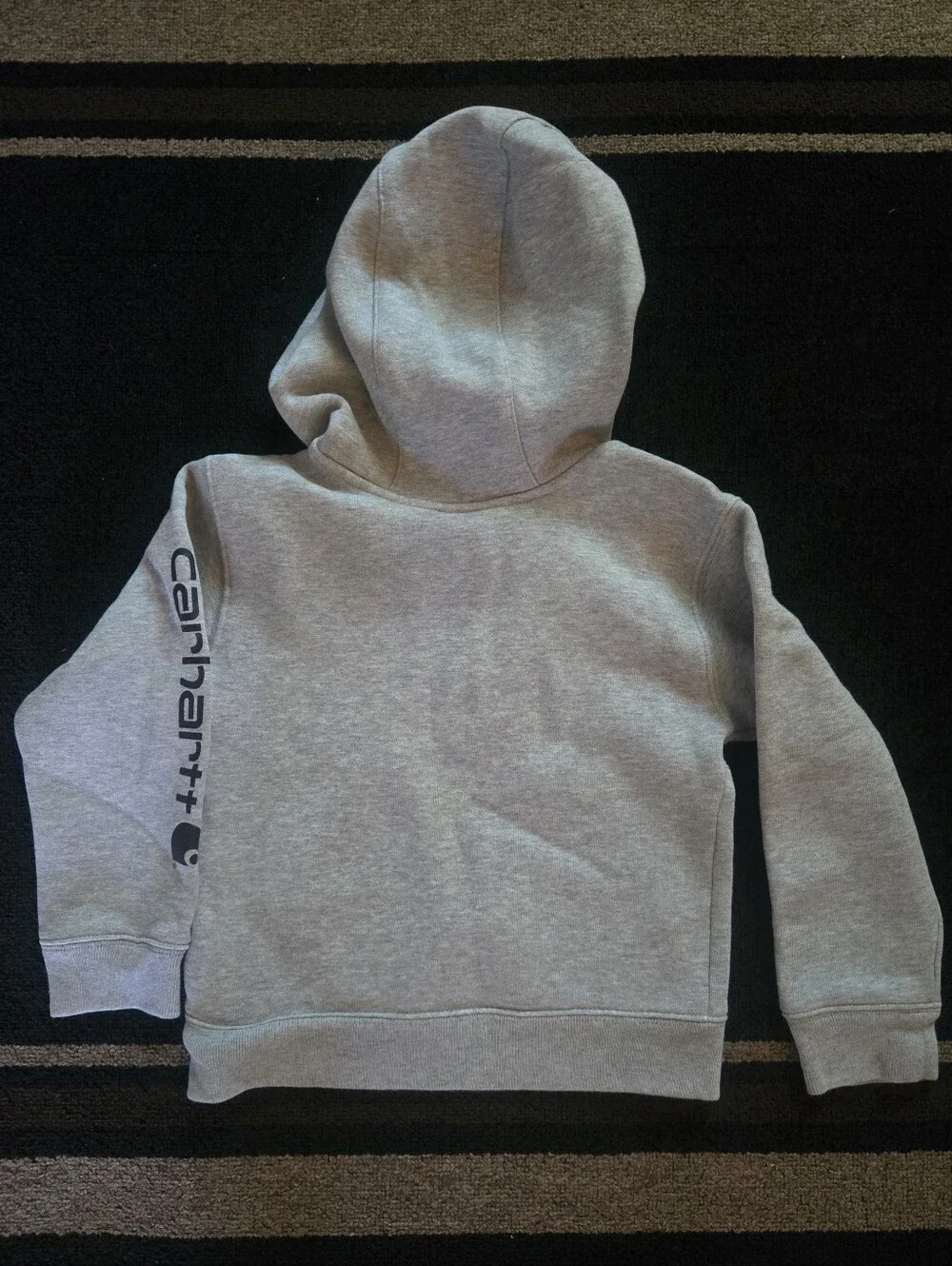Carhartt Kids Light Gray Half‑Zip Hoodie